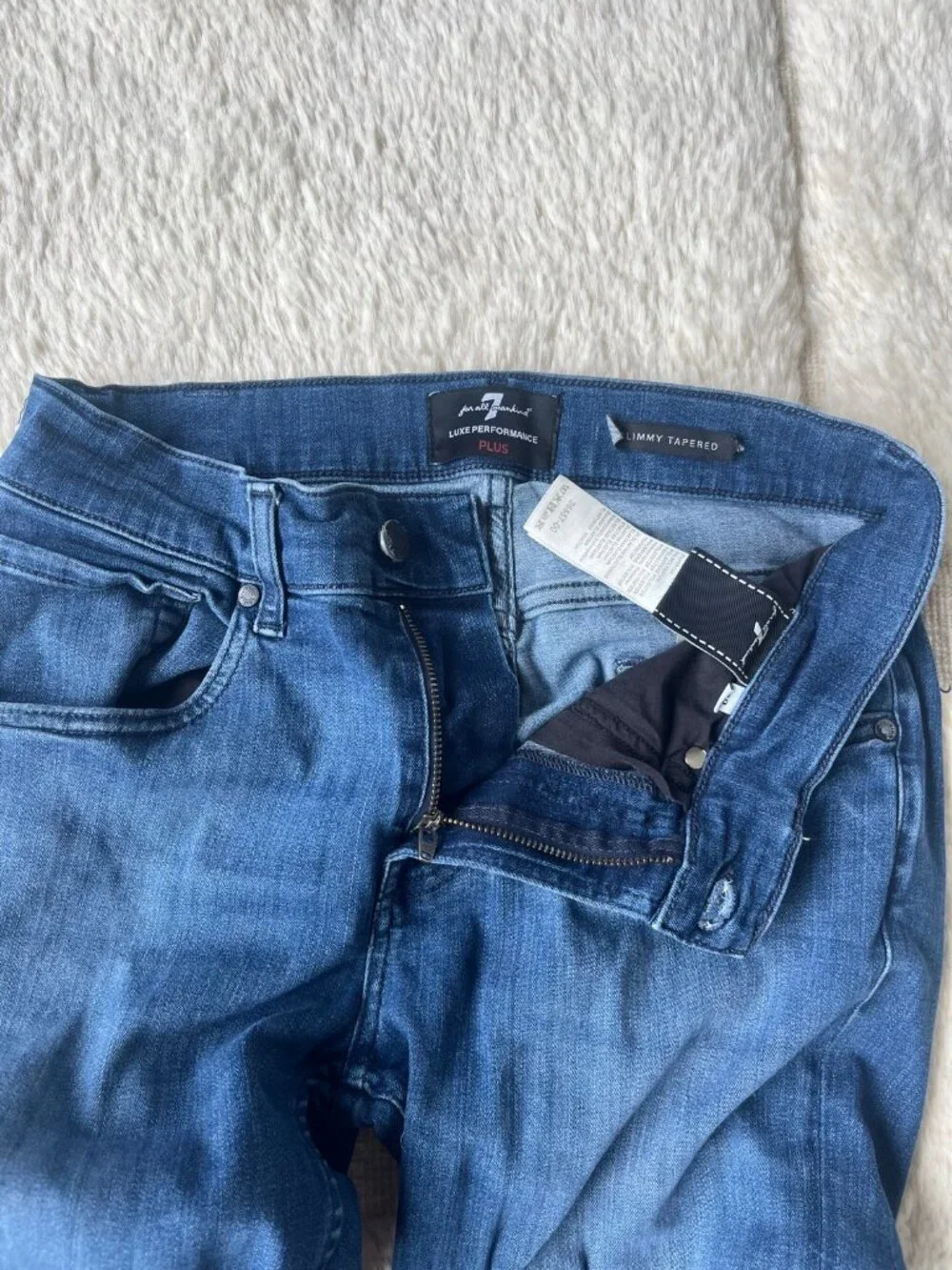 7 For All Mankind Slimmy Tapered Jeans 29x32 - Medium Wash